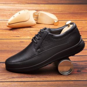 کفش مردانه طبی کلاسیک بغل طرحدارتمام چرم طبیعی 1-8